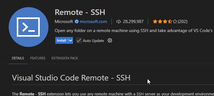 VScode Extension Remote SSH