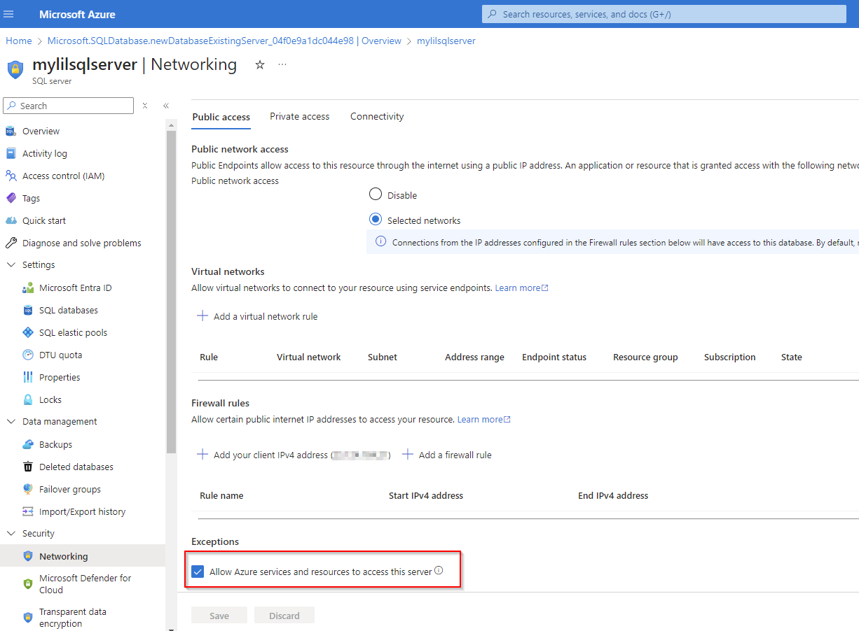 SQL server networking